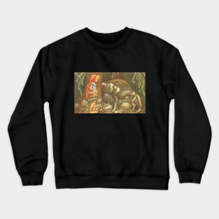 Little Red Riding Hood with Wolf Crewneck Sweatshirt